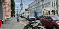 В Самаре улицу Куйбышева перед летним сезоном оставили без деревьев