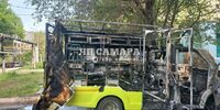В Самаре сгорела дотла машина скорой помощи