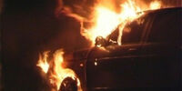 Дорогостоящий автомобиль самарского чиновника выгорел дотла
