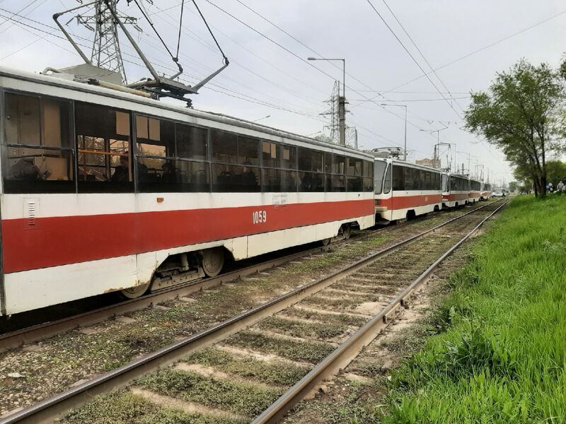 В Самаре по ул. Ново-Садовой второй день нарушено трамвайное сообщение