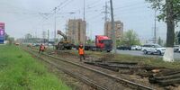 На ул. Ново-Садовой в Самаре демонтировали трамвайные пути