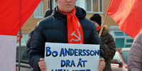 Коммунисты послали Андерссона на шведском языке