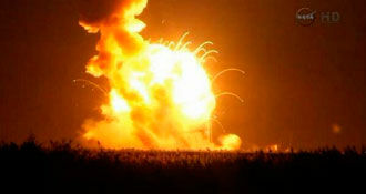 Самарский двигатель взорвался вместе с американской ракетой