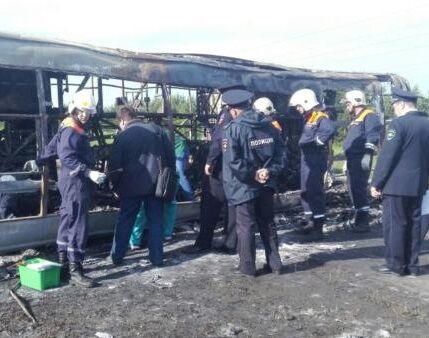 Суд над водителем сгоревшего под Заинском пассажирского автобуса перенесён на месяц