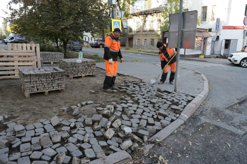 В Самаре начали ремонт на улице Ленинградской