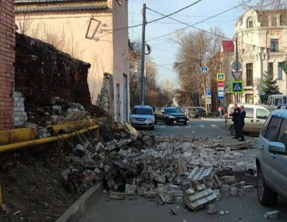 В Самаре на ул.Степана Разина произошло третье обрушение за месяц