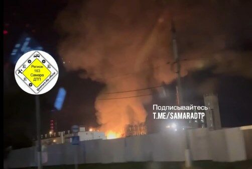 В Новокуйбышевске загорелась установка по производству пирогаза нефтехимической компании