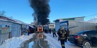 В Самаре горит Кировский рынок
