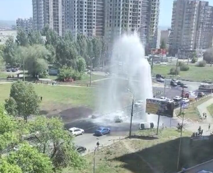 В Советском районе Самары появился фонтан