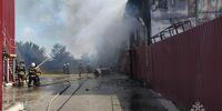Пожар в мебельном цехе в Промышленном районе Самары локализовали
