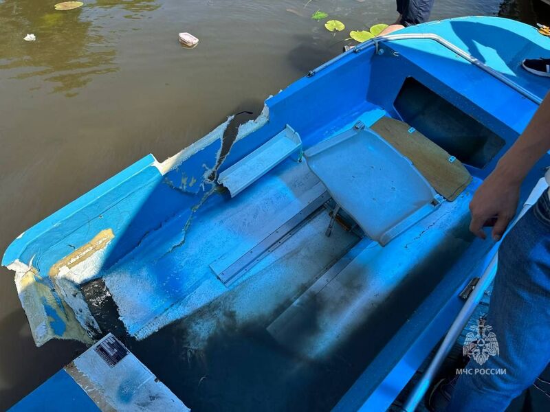 На реке Самара произошло столкновение катера и лодки
