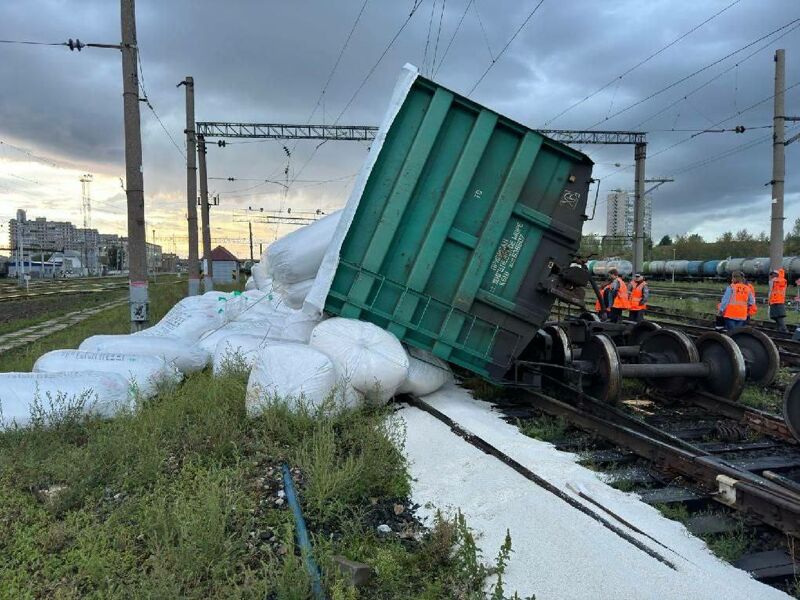 В Самарской области сошли с рельсов вагоны