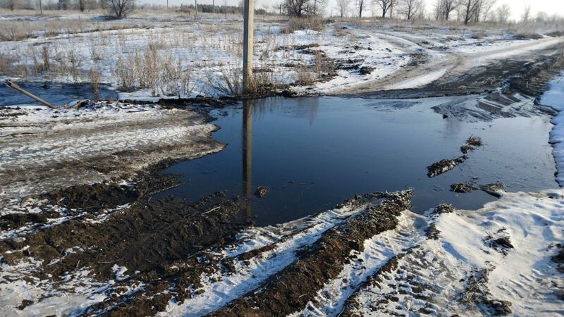 В Самарской области прорвало нефтепровод