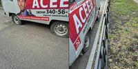 Неизвестные обездвижили автомобиль с агитацией за кандидата в депутаты самарской думы